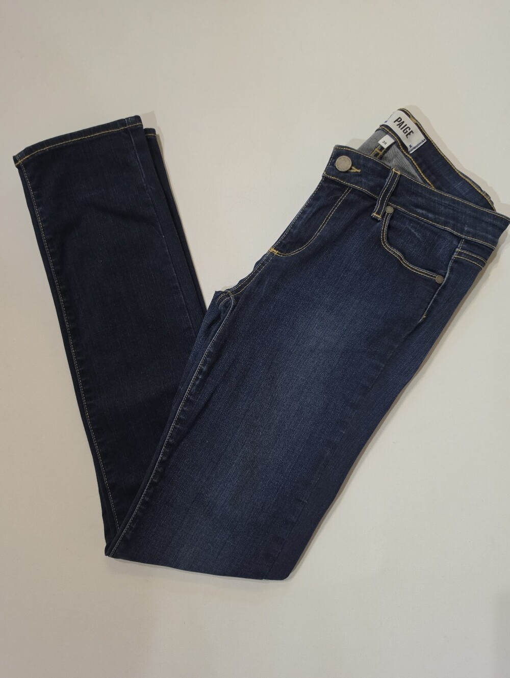 Paige Skyline Skinny Jeans Womens Size 28 Blue Low Rise Made in USA Casual Denim